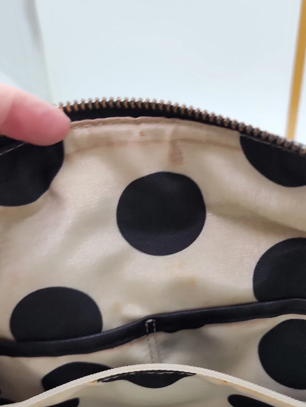 Kate Spade Black Leather Satchel with Gold Hardware